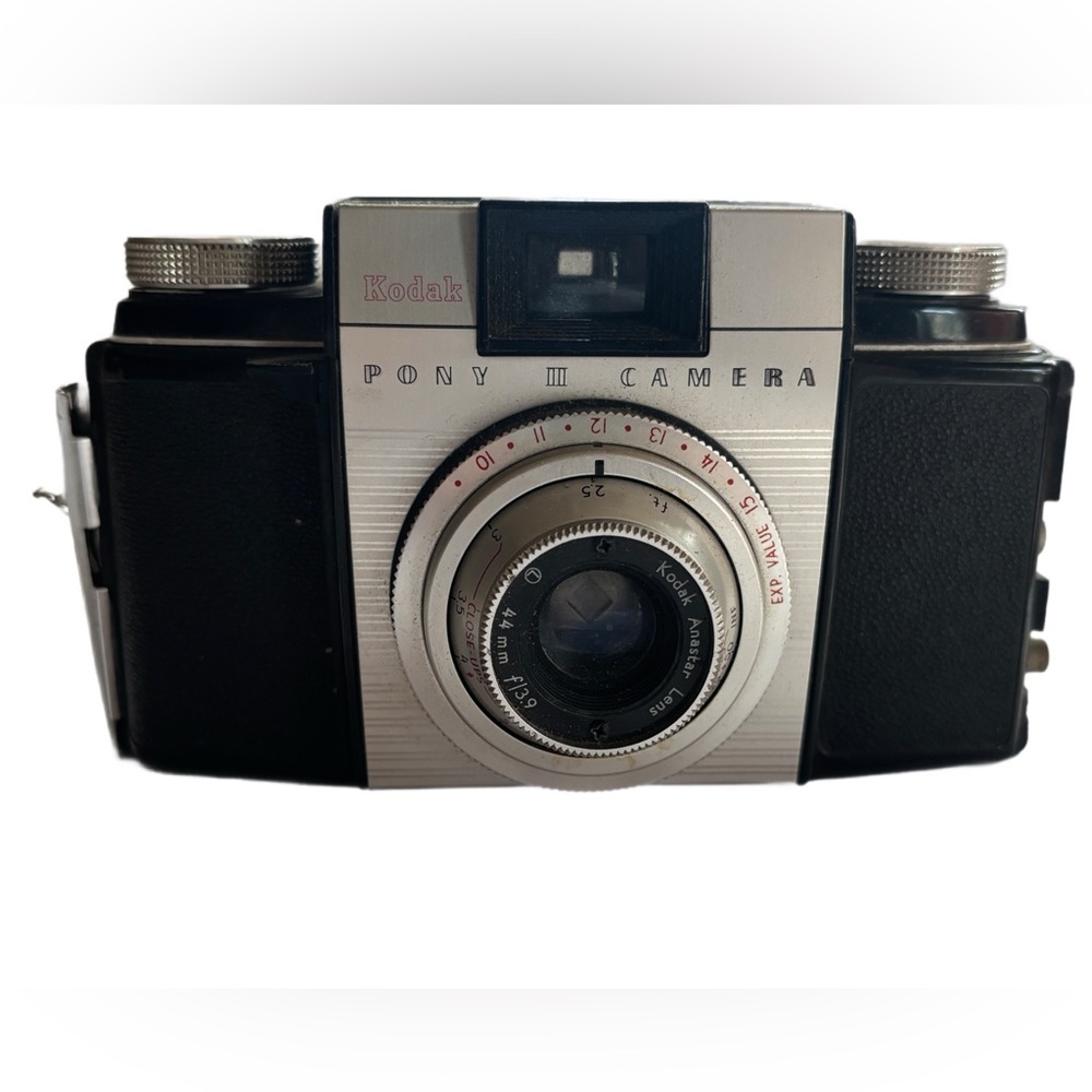 Vintage Kodak Pony II Camera w/ 44mm f/3.9 Kodak Anastar Lens And Case
